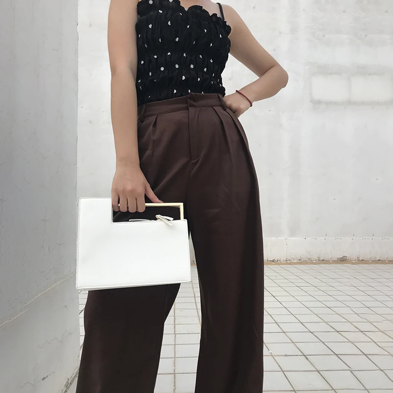 Женская сумка с металлической ручкой, роскошная дизайнерская полиуретановая коробка, черная сумка-мессенджер, сумки через плечо, маленькая квадратная сумочка, Дамская мода