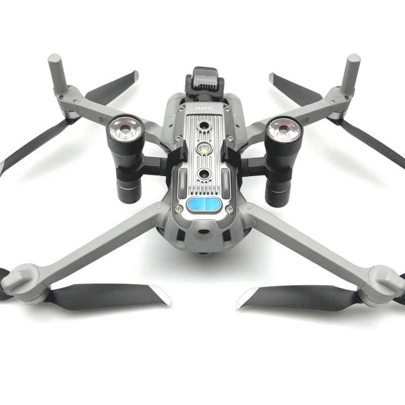 Conjunto de Vôo Peças de Reposição Suporte para Dji Uso de aa Noturno Iluminação Bateria Lâmpada Searchlight & Ajustar Mavic ar 2 Drone 1 Led Luz - Image 2