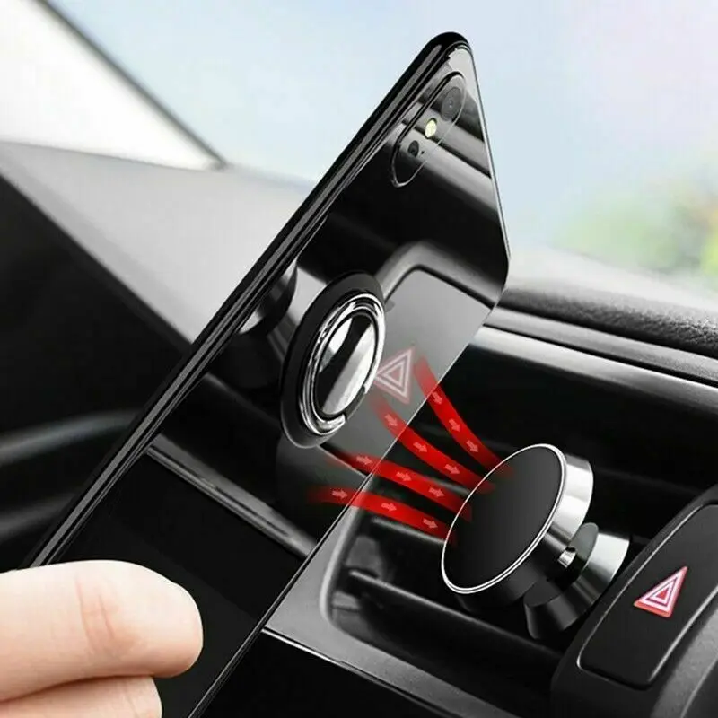 H608742710c044927be1f5a62dfc41816U Universal Finger Ring Holder Stand Grip 360 Degree Rotating for Mobile Phone Car Magnetic Mount Phone Back Sticker Pad Bracket Mallzona