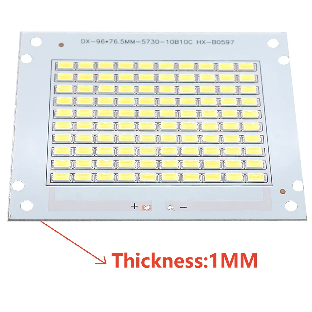 50W 고루멘 LED 투광등 DC30-32V 에피스타 PCB SMD 5730 백색 6000K LED 칩 플레이트 리소스 투광등 DIY LED 램프 비즈