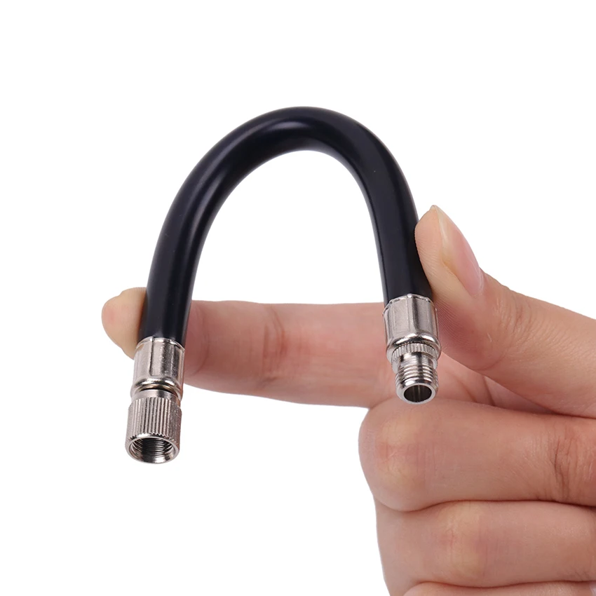 1PC Tires Pump Extension Rubber Hose Valve Adapter Flexible Tube Tyre