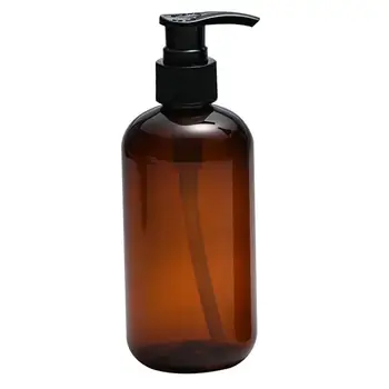 

250/500ml Clear Press Pump Empty Bottle Refillable Shampoo Lotion Liquid Soap Dispenser Container
