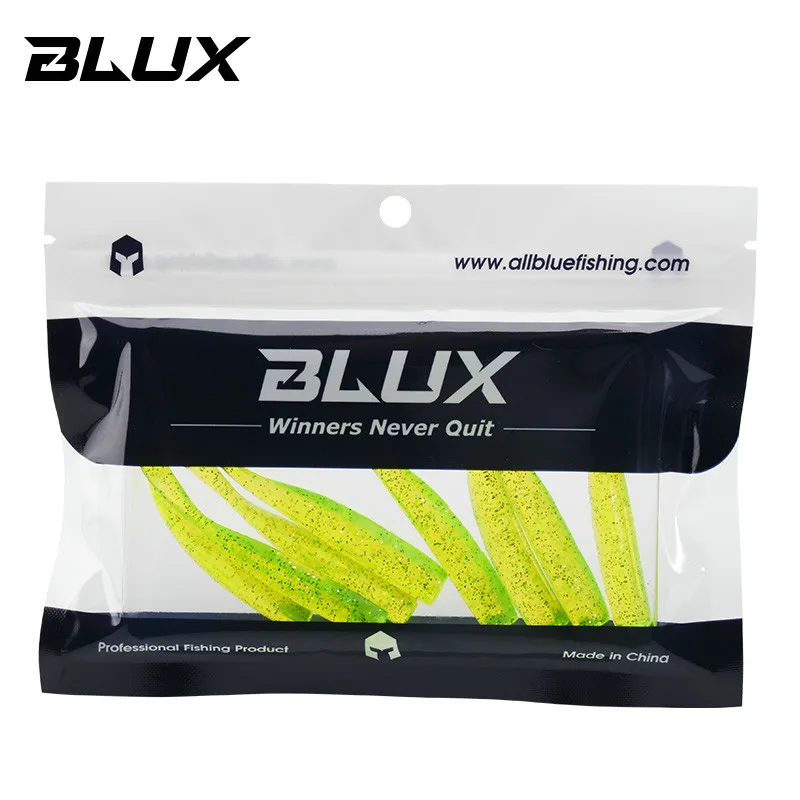 BLUX New Dart Worm Soft Bait 58MM 78MM Jighead Silicone Spinning Fishing Lure acqua salata acqua dolce spigola attrezzatura artificiale