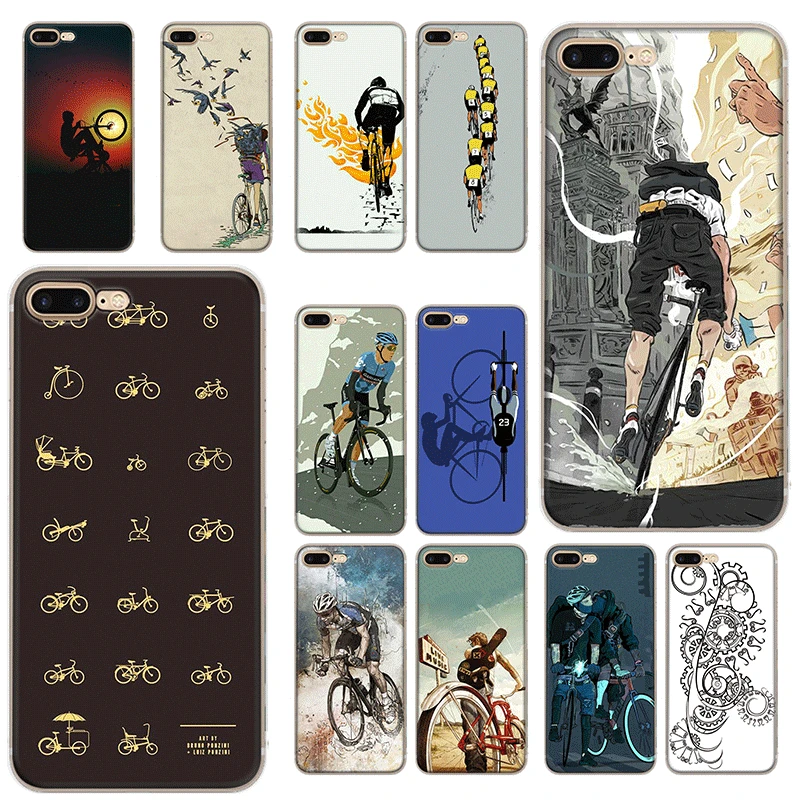 Мобильный телефон чехол для iPhone 11 Pro 6 6s 7 8 PLus XR X XS Max SE 2020 велосипеда CYCLIN Comic Hard Cover |