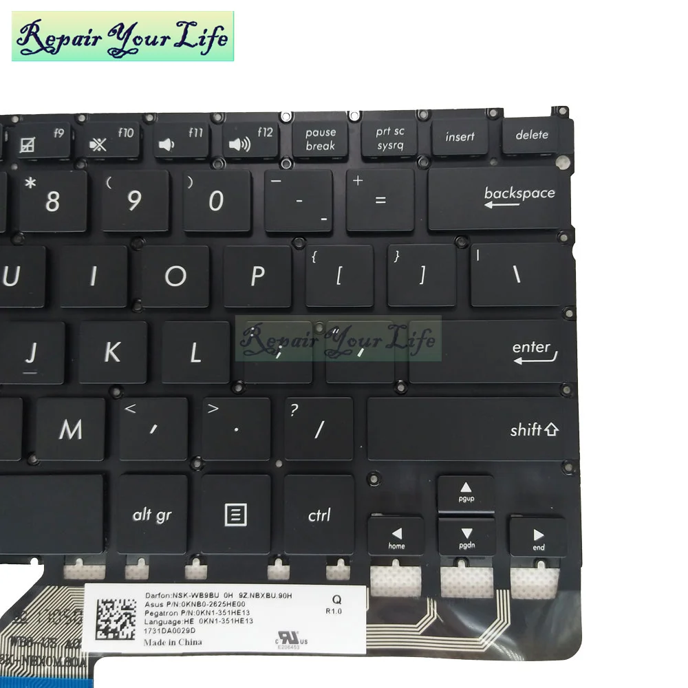 Computador Teclado Backlight para Asus Zenbook Ux360 Ux360ua Ux360u Q324ua Computador Portátil Teclados Inglês Qwerty 0kn1 351he13 us - Imagem 3