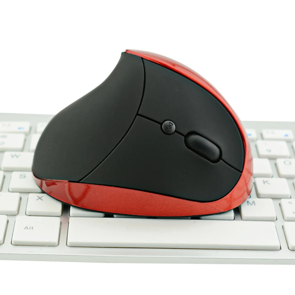 Эргономичная Вертикальная беспроводная мышь для ПК и ноутбука, 2,4 ГГц, Беспроводная игровая мышь, USB мышь с ковриком на запястье для ПК и ноутбука