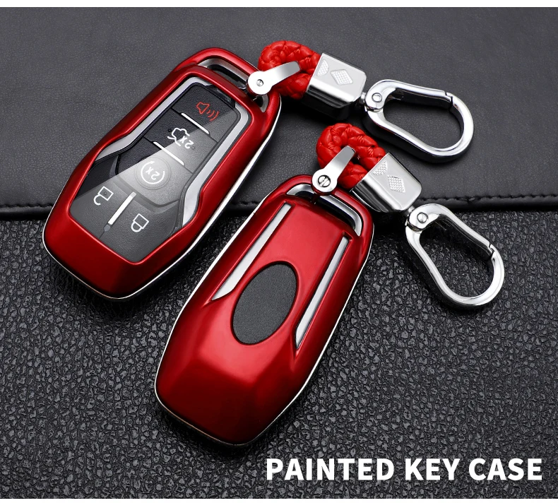 Carbon Fiber Car Smart Key Cover Case Fob For Lincoln MKZ MKC MKX For Ford Fusion Mondeo Mustang F150 Protect Shell Accessories - H6087f90fe04d4898804c81638b87b160B
