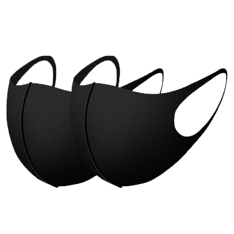 

Black Protective Mask Anti Haze Dust Washable Reusable Dustproof Mouth-muffle Mask Safety Face Mask