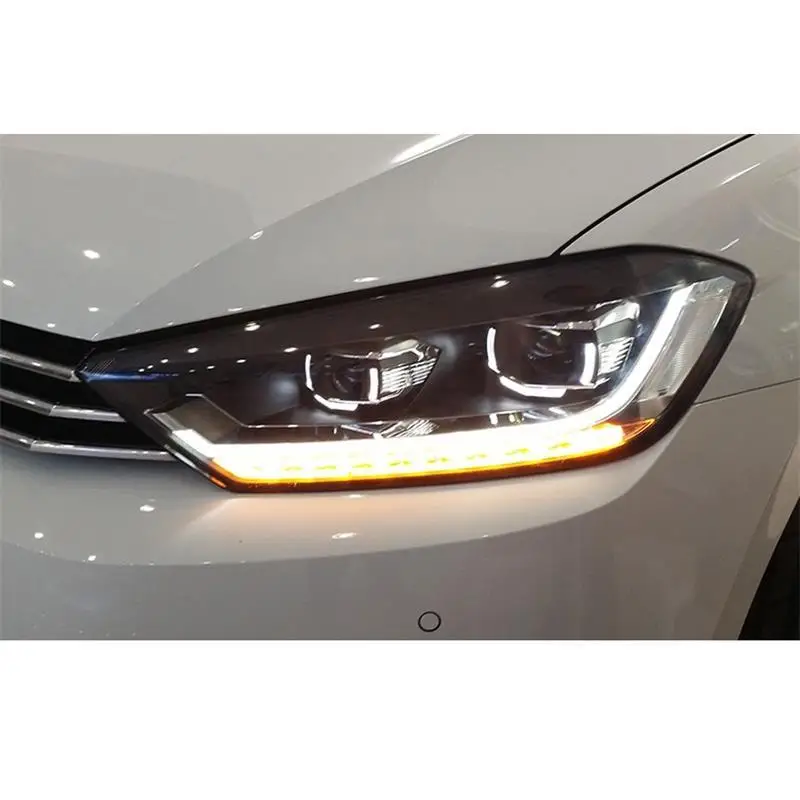 Luces Para автомобильные аксессуары Led Drl Автомобильные дневные ходовые фары автомобильные фары в сборе 17 18 для Volkswagen Golf-Sportsvan