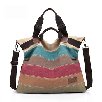 

PUBGS Fashion Shoulder Crossbody Bags for Women 2020 New Canvas Bag Vintage Patchwork Waterproof Large Capacity Bolsa Feminina