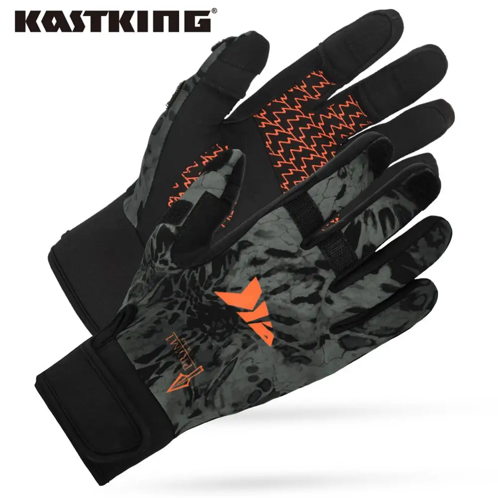 KastKing горный туман неопреновые перчатки мягкий неопрен ладонь флисовая подкладка водонепроницаемый и ветрозащитный полиэстер для зимней рыбалки