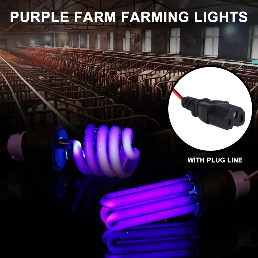 Insects Moth Luring Attracting Lamp Bulb With Plug Wire Agriculture 30W