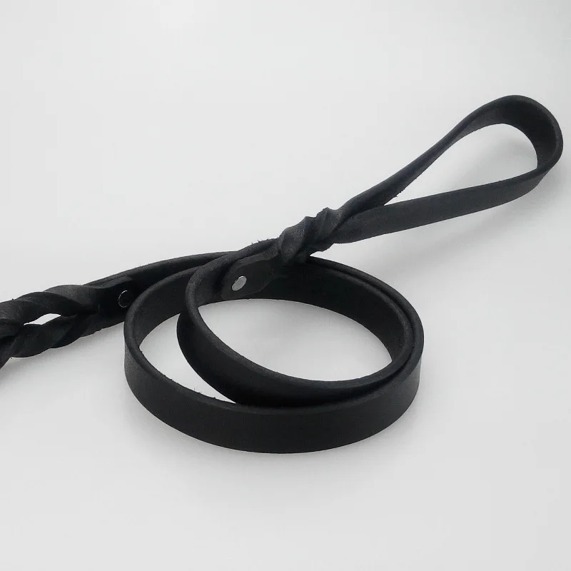 Поводок для домашних животных веревка больших собак буферный кожаный поводок