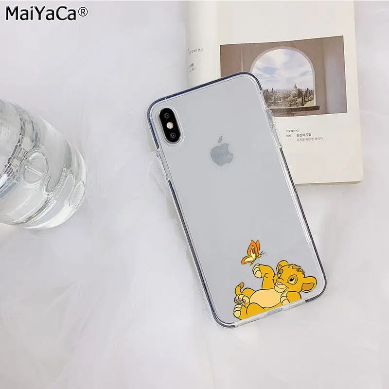 MaiYaCa Король Лев Лучший Прозрачный чехол для телефона для Apple iphone 11 pro 8 7 66S Plus X XS MAX 5S SE XR Чехол для мобильного телефона s