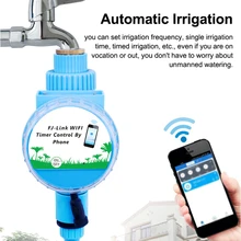 Sistema de riego automático por aspersión, controlador de irrigación con Control remoto, conexión WiFi, Sensor de lluvia, temporizador de riego
