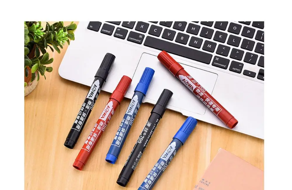 

Markerpen Oily Pen Multifunction Marker Waterproof Pen,Long Life Color Black/Red/Blue