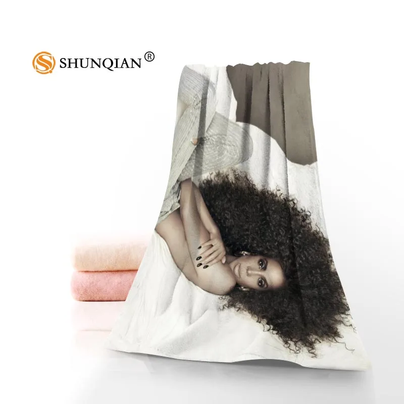 Custom Kelendria Kelly Rowland 35x75cm Face Towels Facecloth Bamboo Fiber Washcloth Quick drying Sports Towel - Цвет: 10
