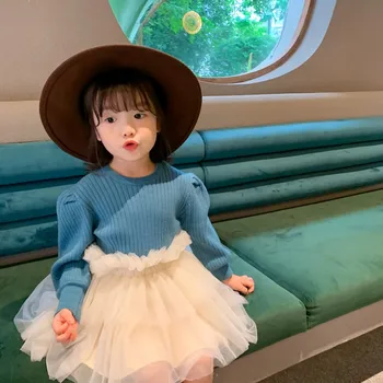 

2020 autumn and winter new net red children's Angora sweater