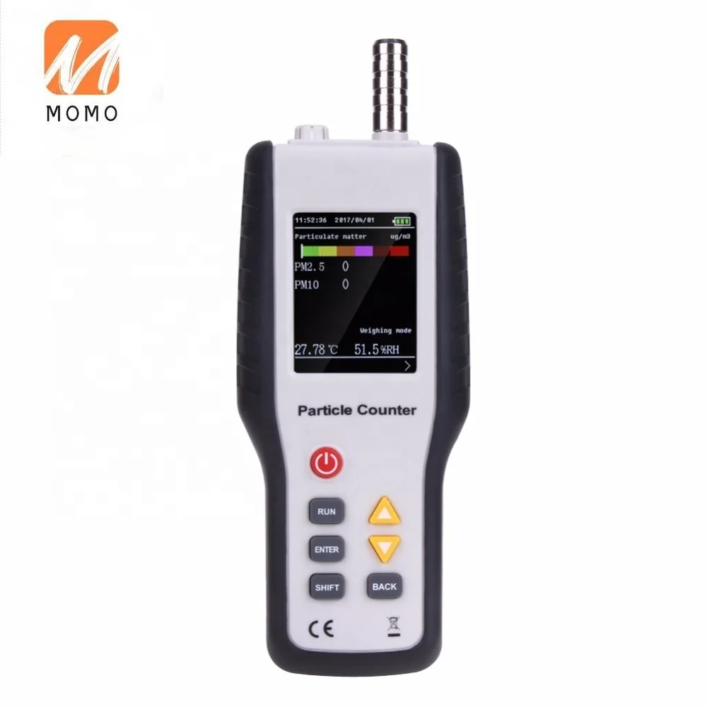 

portable PM10 and PM2.5 tester particle counter air quality monitor detector with tempera and Inhumidity