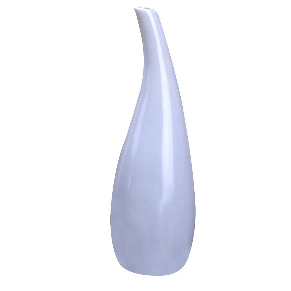 light blue Настольная ваза цветочный горшок домашняя Свадебная керамическая художественная фарфоровая креативная ваза офисное Украшение 18*6*6 см - Цвет: light blue