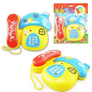 

Simulation Appliances Children's Mushroom Phone Music Phone Small Toy Baby Children's Interactive Toys Preschool Toys