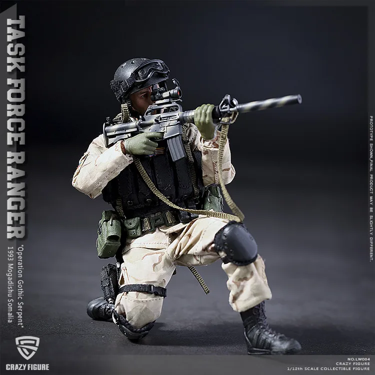 Crazy Figure 1/12 Военная игровая фигурка военного дельты США спецназ рейнджеры Task Force 1993 Мужская солдатская модельная коллекция