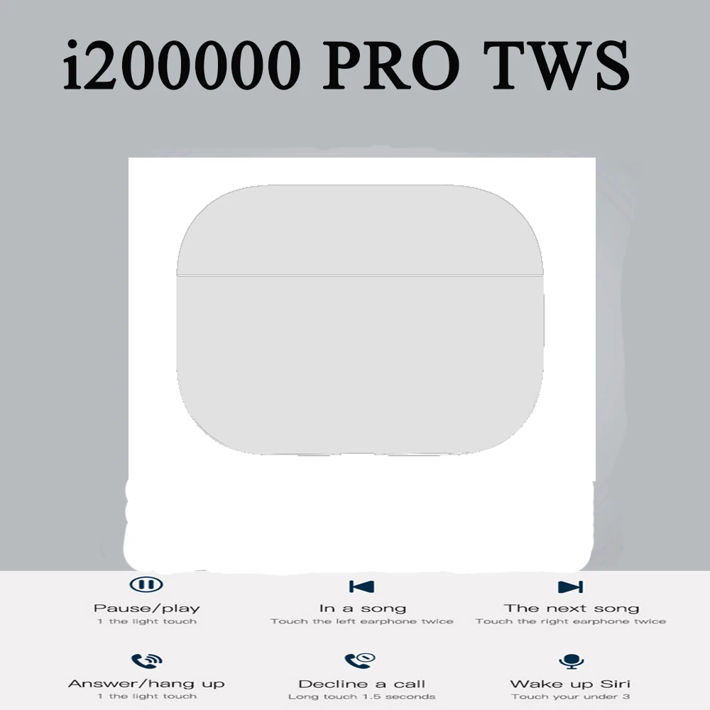 2021 новый оригинальный i200000 PRO TWS 1:1 подходит для планшетных ПК Apple Xiaomi Meizu Samsung Huawei pk