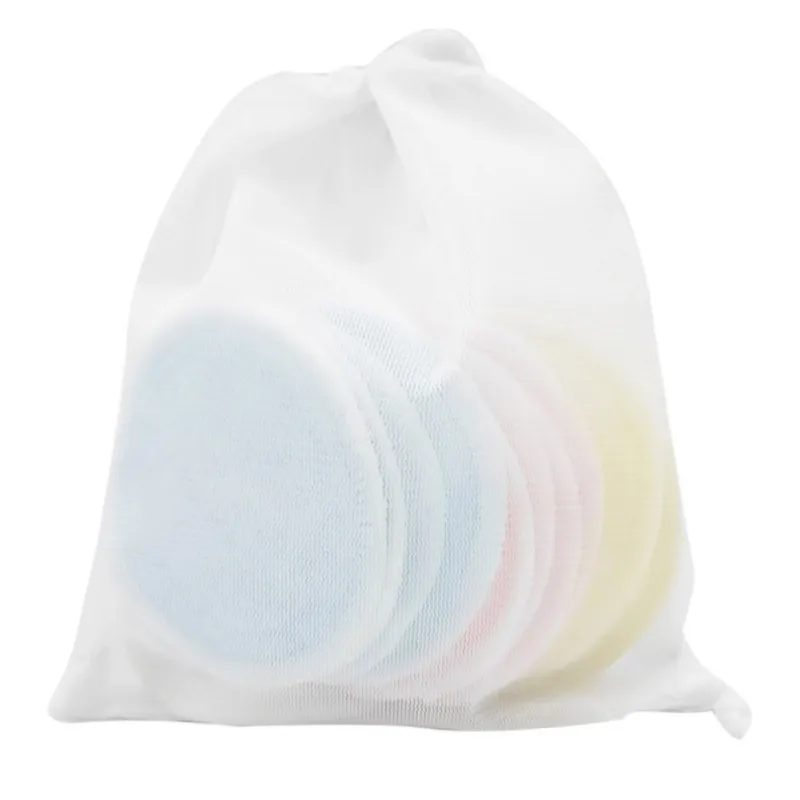 

12PCS Cotton Portable Breast Pads with Bag Nursing Mummy Anti Overflow Breast Pads Maternity Bra Baby Breastfeeding Accessories