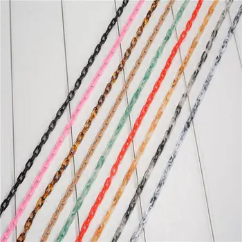 

8*14 mm Acrylic Chains 1 meter Necklace Strands Parts Glasses Chains Linked Bag Chains Women DIY Accessories Statements N010