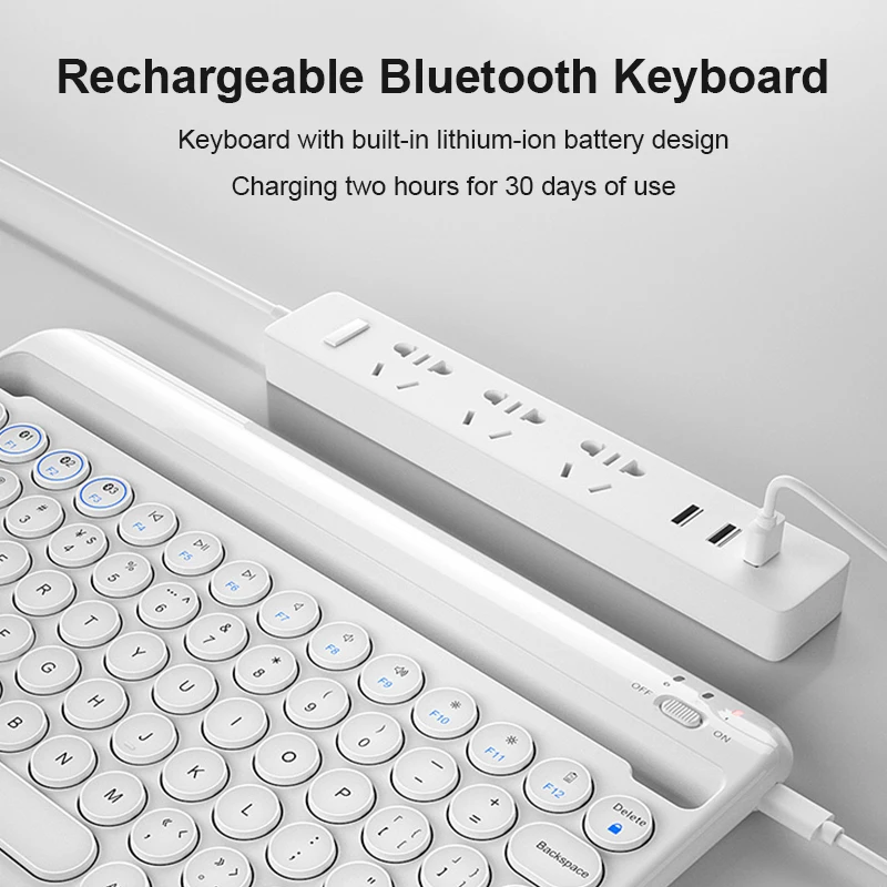 Портативная беспроводная Bluetooth клавиатура для iPad планшетов iPhone Macbook