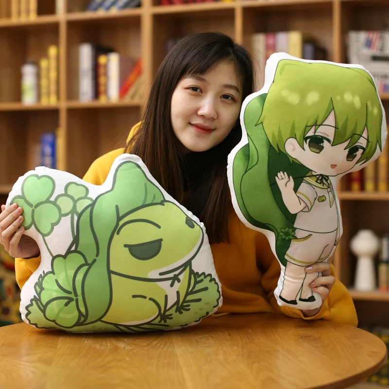 Япония Kawaii Повседневная игра путешествия лягушка подушка животное мальчик диван Подушка Кукла Малыш игрушка