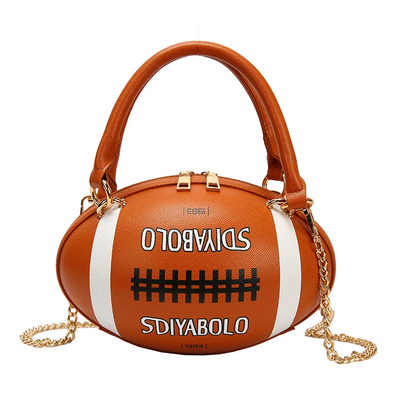 

Handbags for Women Chain Messenger Bag Lady Rugby Shape Fashion Personality Creative Mini Totes Women Lovely Shoulder Bag