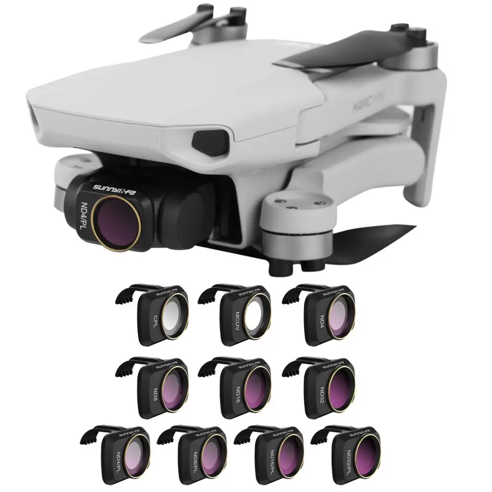 Buy OXV Sunnylife Camera Lens Filter MCUV ND4 ND8 ND16 ND32 CPL ND/PL Filters for DJI Mavic Mini Camera Drone 