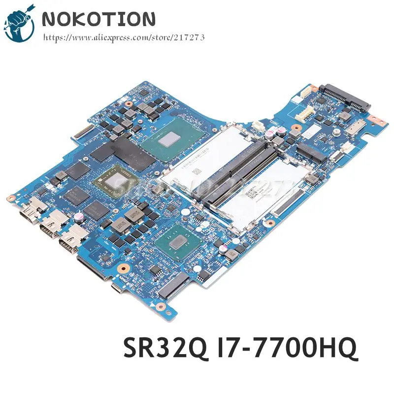 NOKOTION для Lenovo Y520-15IKBA материнская плата ноутбука SR32Q I7-7700HQ CPU GPU 4G DY515 NM-B281 5B20P22974