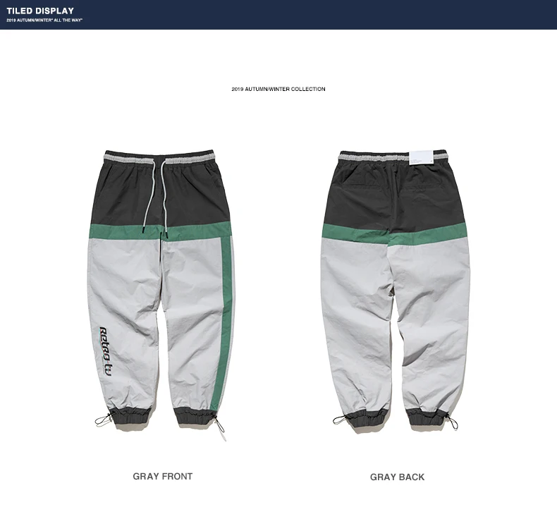 Мужские спортивные штаны с цифровой печатью в стиле хип-хоп, мужские спортивные штаны с завязками, Свободные Мужские штаны 93431W