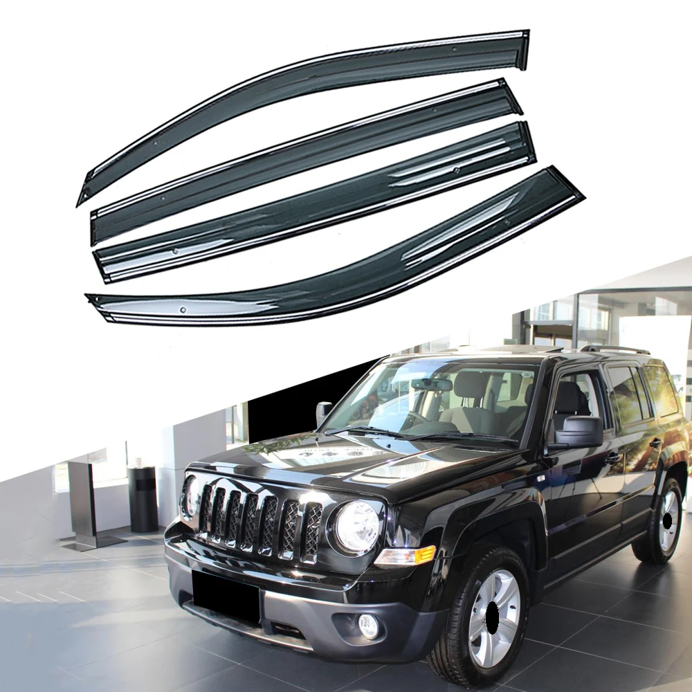 Для джипа патриота MK 74 2007- окна автомобиля Защита от солнца и дождя козырьки щиток Защитная крышка рамка наклейка аксессуары