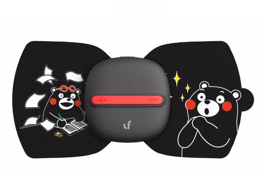 Xiaomi Mijia LF Портативный электрический стимулятор полное расслабление тела мышечная терапия волшебные наклейки-массажеры для офисного работника - Цвет: black massager bear