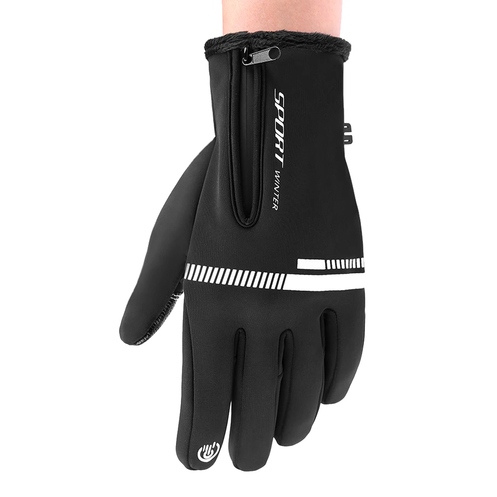 Unisex Touchscreen Winter Thermal Warm Bicycle Gloves Winter Bike Gloves Men Women Touchscreen Waterproof Sports Gloves