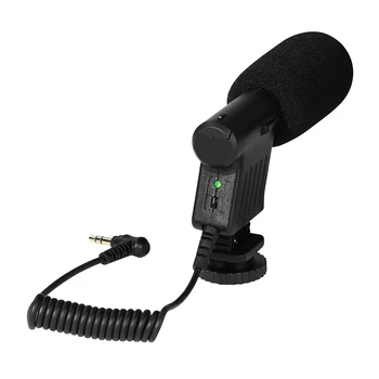 

Rechargeable Camera Stereo Microphone Photography for Sony /Canon/Nikon DSLR Camera Camcorder Microphone