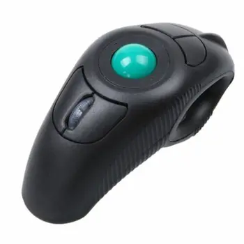 

2.4G Wireless Trackball Mouse Mini Handheld Thumb-Controlled USB Air Mouse Mice for PC Laptop 10M Receiving Range 28GE