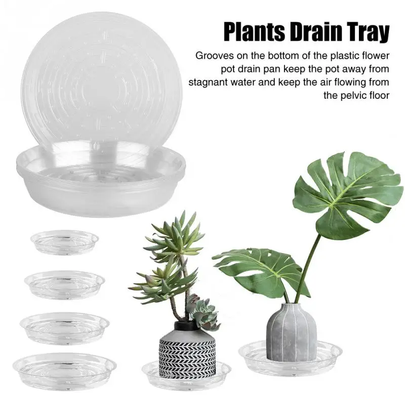 24pcs/set Outdoor Dish Plants Drain Tray Hydroponic Saucer Indoor Flower Pot
