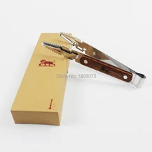 1 шт. 20 см/33 см из нержавеющей стали для кальяна Кальян chicha принадлежности для курения древесный уголь деревянные щипцы из нержавеющей стали с подарочной коробкой