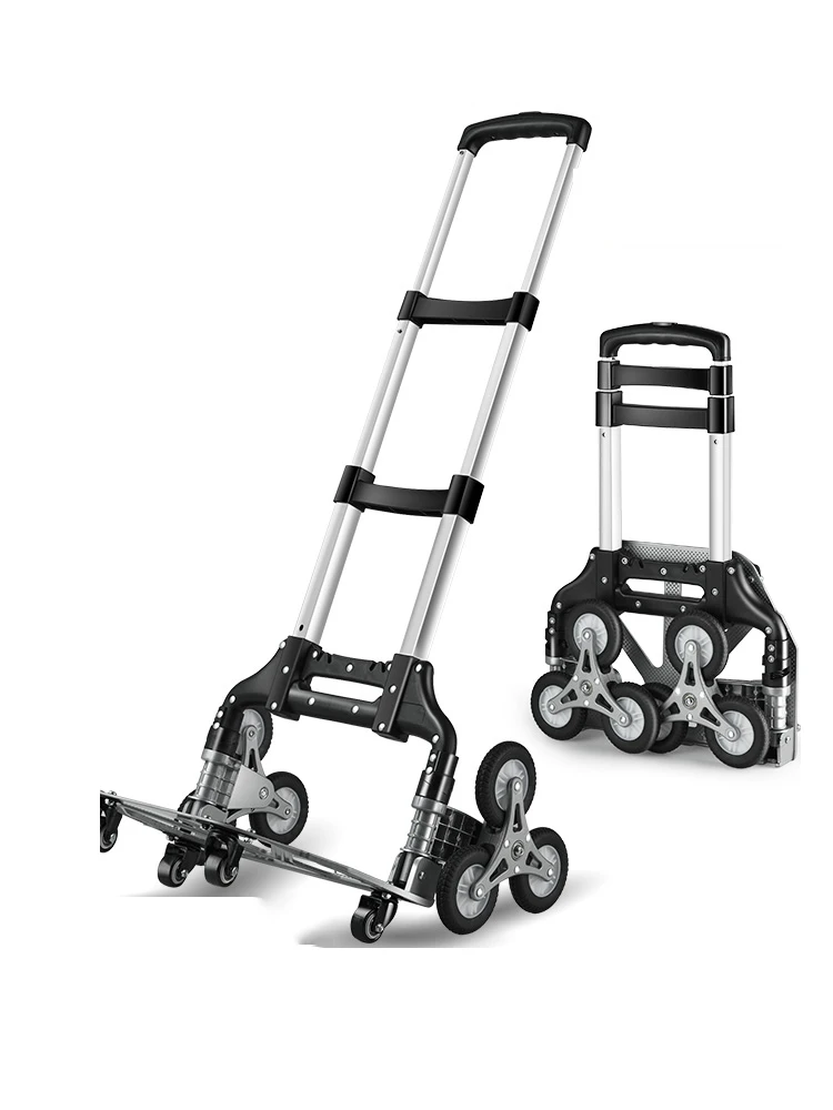 150Kg Carrello Pieghevole Resistente Per Ruote Carrello Pieghevole Per Carriole Carrello Da Viaggio Carrello Per La Spesa Uso Domestico Portatile Scal