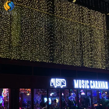 

12x0.6m 360 LED Christmas Fairy Outdoor Lights Garland LED Icicle String Curtain Lights For Wedding/Party/Home/Garden Decor Gift
