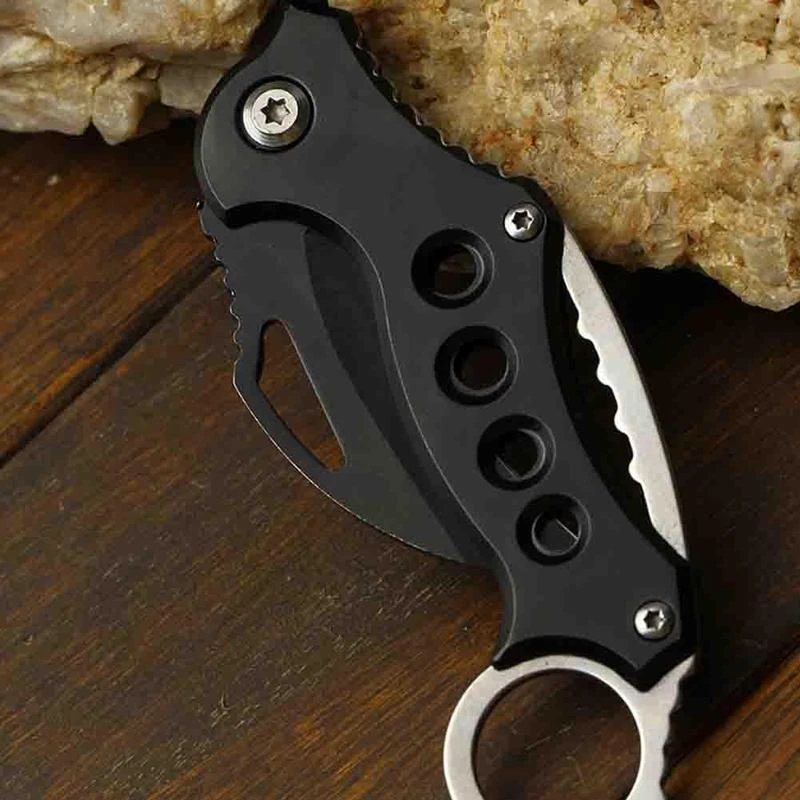 Открытый нож Karambit, охотничьи ножи, тактический нож для выживания, карманный нож для самообороны, походный инструмент, нож-брелок