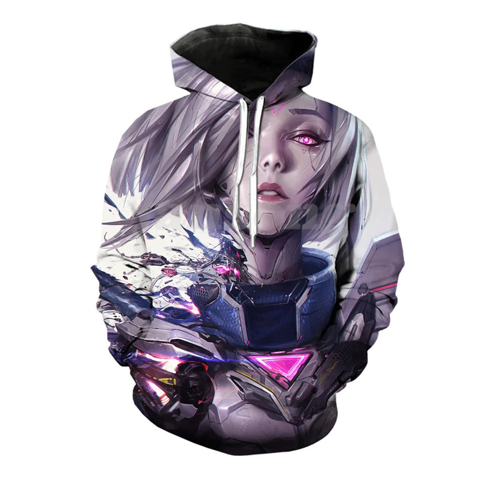 League of legends project fiora 3d печать футболки/толстовки/брюки мужские комплекты харадзуки