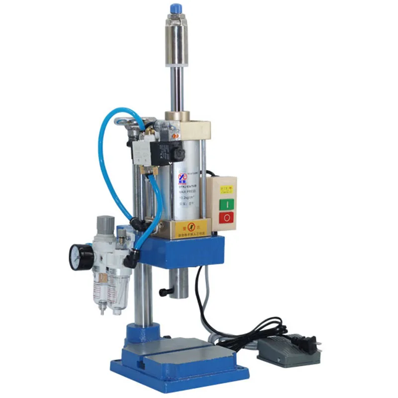 

110V / 220V Column manual pneumatic press Pneumatic punching machine small adjustable force 200KG pneumatic punch