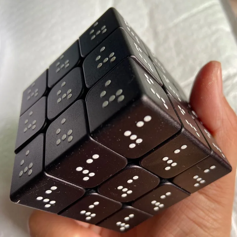 

Braille Cube Blindman Fingerprint Stereo Magic Cube Relief Stress Toys Speed Cube Puzzle Cube Educational Creative Children Toy