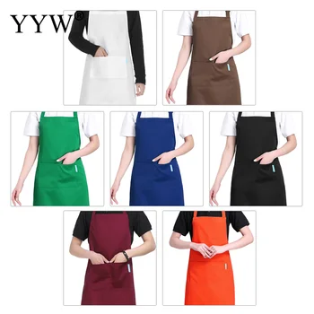 

Solid Color Kitchen Apron For Hairdresser Aprons For Woman Line Anti-Fouling Kitchen Accessories Delantal Avental Cleaning Tools