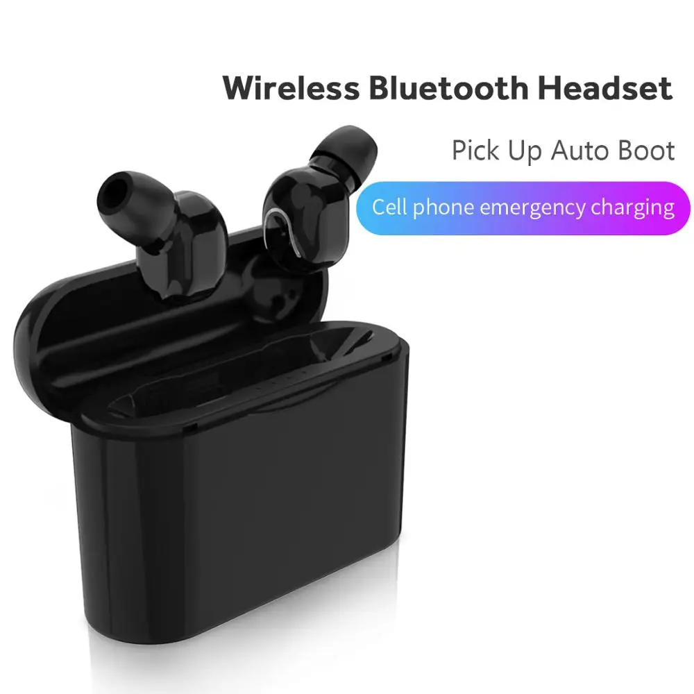 

TWS Mini Wireless Bluetooth Earphone 5.0 Sports Stereo Earbud Headset with Mic for Samsung iPhone Huawei